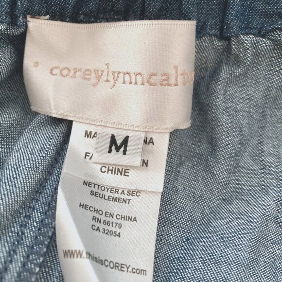 Corey Lynn Calter Off Shoulder Mini Denim Dress - Picture 4 of 6